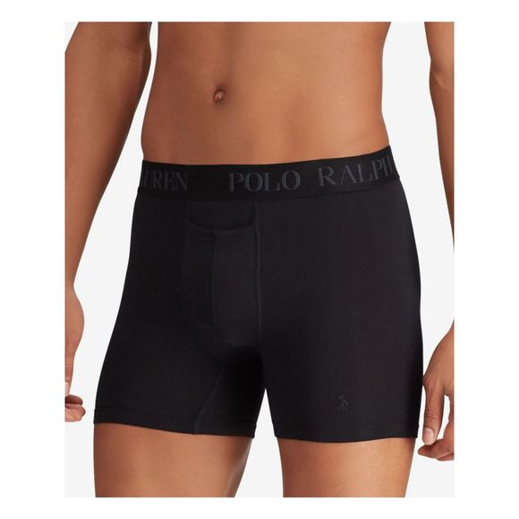 RALPH LAUREN Intimates 2 Pack Black Boxer Brief Underwear L - Picture 1 of 2